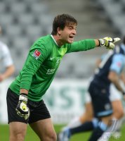 Fussball 2. Bundesliga:  Torwart Martin Maennel (FC Erzgebirge Aue)
