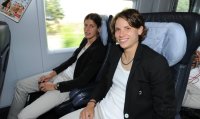 Frauen Fussball Nationalmannschaft: Kerstin GAREFREKES (GER) und Annike KRAHN (GER)