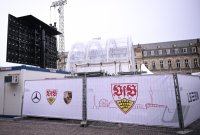Fussball DFB Pokal Finale 24/25: Arminia Bielefeld - VfB Stuttgart, Public Viewing auf dem Schlossplatz