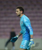 FUSSBALL INTERNATIONAL:  Torwart Etrit Berisha (Albanien)