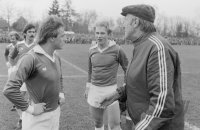 Fussball Homestory Karl-Heinz Rummenigge: Abramczik, Rummenigge, Schoen