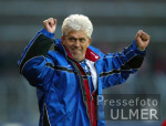 FUSSBALL  Spielszene SSV Reutlingen - LR Ahlen JUBEL : LR A Trainer Lorant