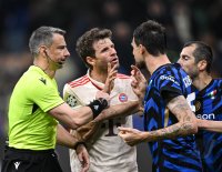 FUSSBALL CHAMPIONS LEAGUE SAISON 24/25
Viertelfinal Rueckspiel, Inter Mailand - FC Bayern Muenchen