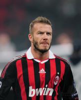 FUSSBALL  International CHL 09/10 : BECKHAM (AC Mailand)