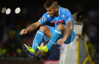 FUSSBALL  CHL  Saison 2013/2014:  JUBEL Lorenzo Insigne (SSC Neapel)