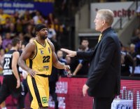 Basketball 1. Bundesliga 15/16 Hauptrunde: Walter Tigers Tuebingen - MHP Riesen Ludwigsburg