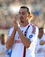 FUSSBALL SERIE A:  Jubel Zlatan Ibrahimovic (AC Mailand)