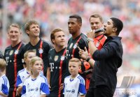 Fussball 1. Bundesliga 2014/2015: Teampraesentation FC Bayern Muenchen