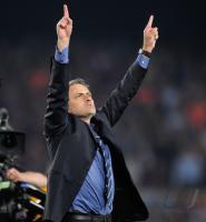 FUSSBALL  International CHL 2009/2010 :  JUBEL  Trainer Jose Mario Santos Mourinho (Inter)
