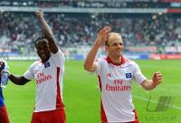 Fussball 1. Bundesliga : Ze Roberto, David Jarolim (v. li., Hamburger SV)