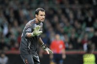 Fussball Champions League  Saison 2010/2011:  Carlo Cudicini (Tottenham)