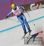 Ski Alpin;  Abfahrt Herren  Wengen Start Max Rauffer (GER) im Hintergrund Eiger, Moench, Jungfrau