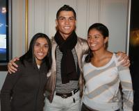 FIFA  World Player Gala  2008: MARTA (BRA), CRISTIANE (BRA) und RONALDO (POR)