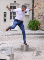 Tuebingen; Einweihung Spielplatz Metzgergasse mit Oberbuergermeister Boris Palmer (Die Gruenen)