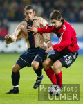 Fussball UCL: Leverkusen - Barcelona,  Zweikampf