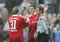 Fussball FC Bayern-Wolfsburg; Zweikampf