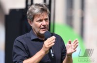 Politik, Wahlkampf Buendnis 90/Die Gruenen: Gruenen Bundesvorsitzender Robert Habeck