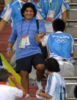 FUSSBALL  Olympia 2008  Peking  Viertelfinale Argentinien - Niederlande