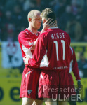 FUSSBALL  Spielszene FCK -  Leverkusen Basler und Klose