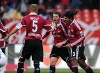 Fussball 1. Bundesliga : 1 FC Nuernberg - Eintracht Frankfurt