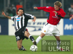 Fussball UCL: Turin - Manchester, Zweikampf
