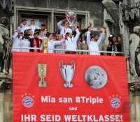 Fussball Champions Party 2013: FC Bayern Muenchen gewinnt das Triple
