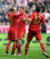 Fussball 1. Bundesliga, Saison 2011/2012:  FC Bayern Muenchen - TSG 1899 Hoffenheim