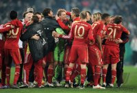 FUSSBALL  DFB POKAL SAISON  11/12  HALBFINALE: JUBEL FC Bayern Muenchen