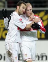 Fussball 1. Bundesliga: Frankfurt - Stuttgart, LUBOJA und MAGNIN