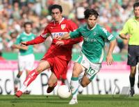 Fussball 1. Bundesliga: Bremen - Stuttgart