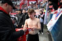 Fussball 1. Bundesliga  Saison  2025/2026  28. Spieltag SC Freiburg - FC Bayern Muenchen