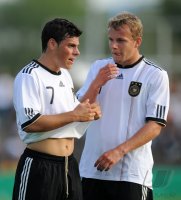 Fussball International  U 20 Laenderspiel:  Kevin Volland, Lennart Thy (v. li, Deutschland)