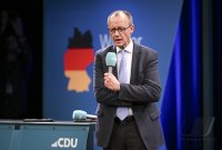 Wahlkampftour mit Kanzlerkandidat der Union, Friedrich Merz