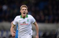 Fussball  1. Bundesliga  13/14: JUBEL Nils Petersen (SV Werder Bremen)
