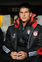FUSSBALL INTERNATIONAL  CHL Viertelfinale 11/12: Mario Gomez (FC Bayern Muenchen)