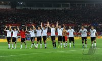 Fussball International EM 2012 Qualifikationsspiel:  Deutschland JUBEL NACH DEM SIEG