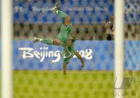 FUSSBALL  Olympia 2008  Peking  Halbfinale Nigeria - Belgien