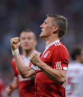 Fussball International: Audi Cup 2009   JUBEL  Bastian Schweinsteiner (FC BAYERN MUENCHEN)
