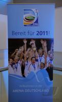 Frauen Fussball: Countdown fuer die Frauen-WM 2011 in der Rhein Neckar Arena in Sinsheim