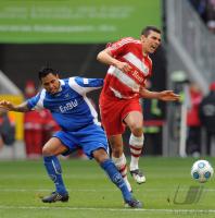 Fussball 1.Bundesliga 08/09  Muenchen -  Karlsruhe