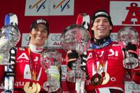 Ski Alpin Benjamin Raich (AUT) und Michaela Dorfmeister (AUT)