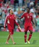 Fussball 1. Bundesliga, Saison 2011/2012:  FREUDE beim FC Bayern Muenchen