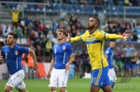 Fussball U 21 Europameisterschaft 2015: JUBEL Isaac Kiese Thelin (Schweden)