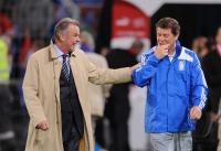 Fussball WM  2010  Qualifikation: Hitzfeld und  Rehhagel