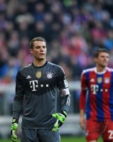 Fussball 1. Bundesliga Saison 14/15: Torwart Manuel Neuer (FC Bayern Muenchen)