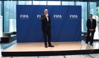 FIFA Praesident Gianni Infantino (Schweiz) erster Tag im Home of Fifa