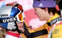 Ski Alpin    Slalom  Frauen  RIESCH (GER) und  VONN (USA)