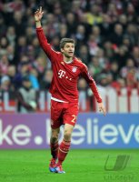 Fussball CHL  Saison 2011/2012:  Thomas Mueller (FC Bayern Muenchen)