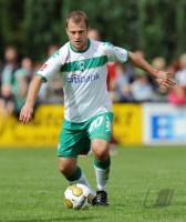 Fussball 1. Bundesliga: Bremen, JENSEN am Ball