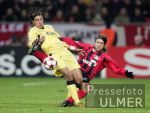 Fussball UCL: Leverkusen - Liverpool, Zweikampf